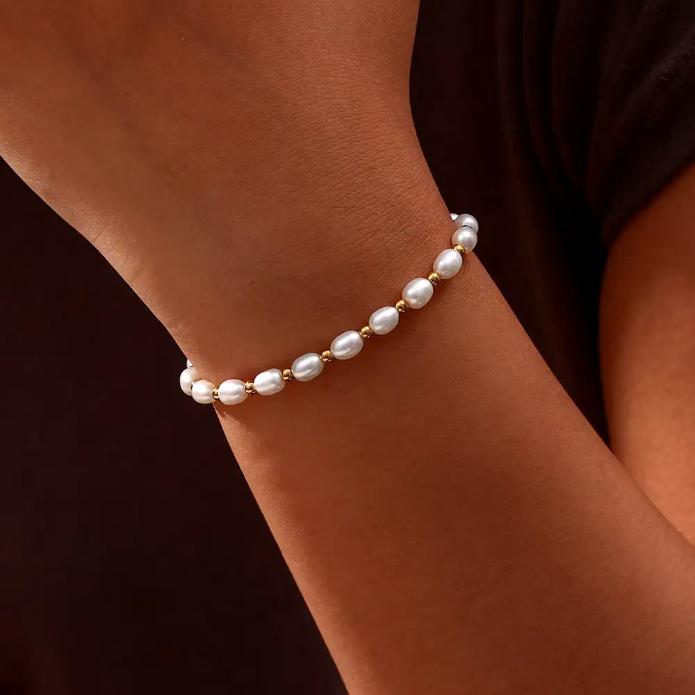 Vintage Φυσικό Μαργαριτάρι Bracelet