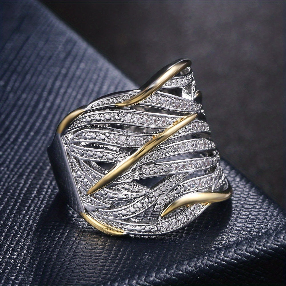Stylish Layered Twisted Ring