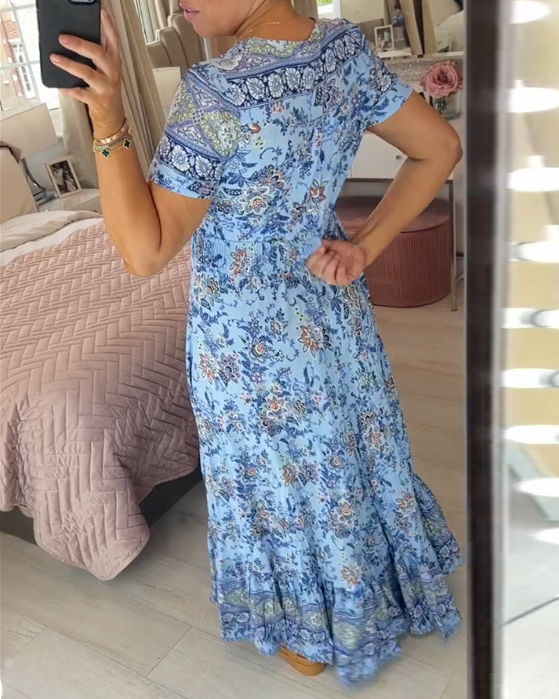 Ellie - Long Dress V-Neck