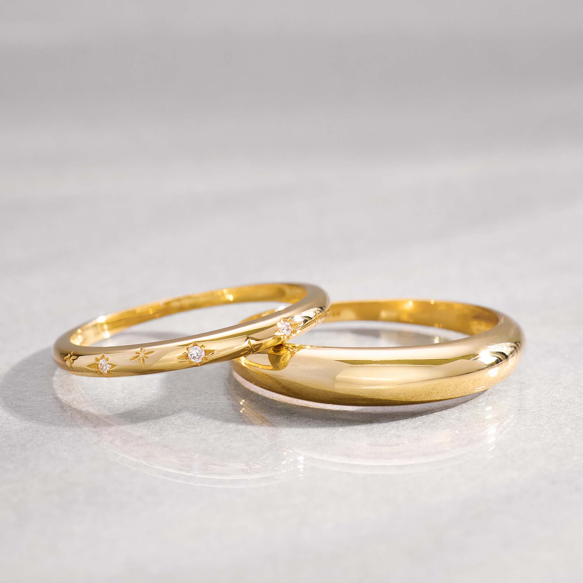 Δαχτυλίδι Midi-Kuppel από 14k Χρυσό