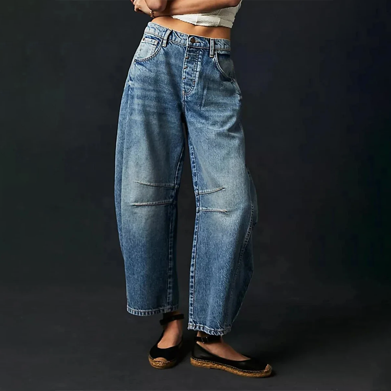 Hannah - Wide leg comfort jeans | 50% OFF