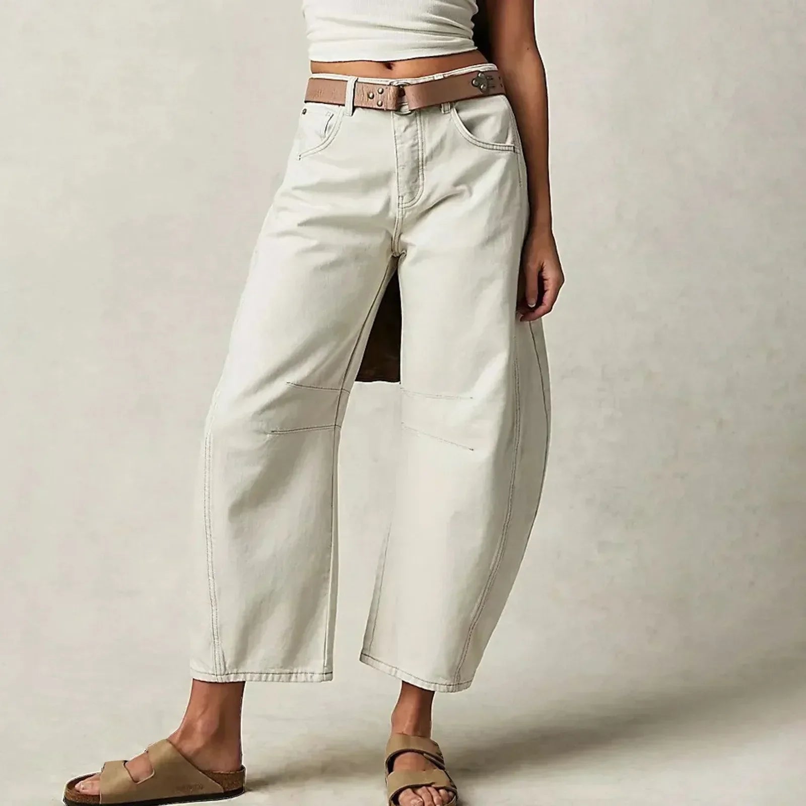 Hannah - Wide leg comfort jeans | 50% OFF