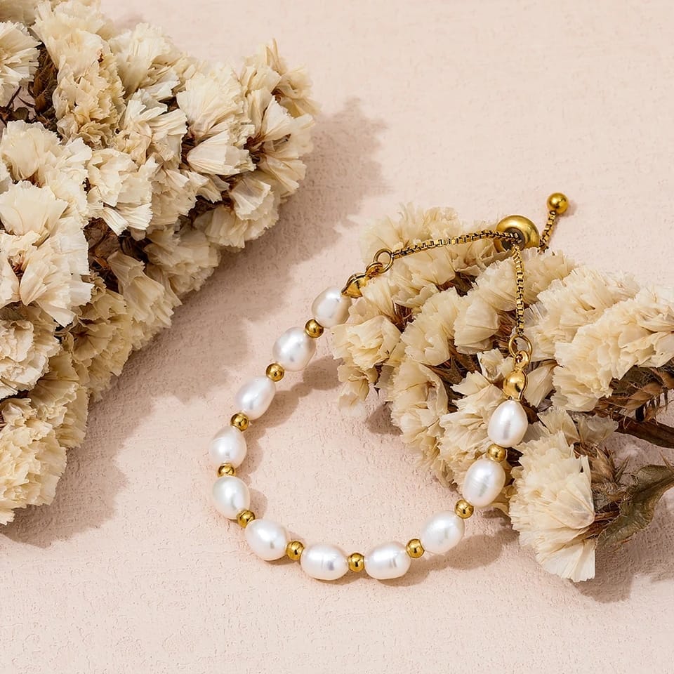Vintage Φυσικό Μαργαριτάρι Bracelet