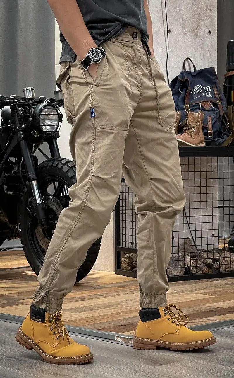 Bestseller! - Mateo™ Premium quality now 50% off  - Stretch Cargo Trousers with Pockets