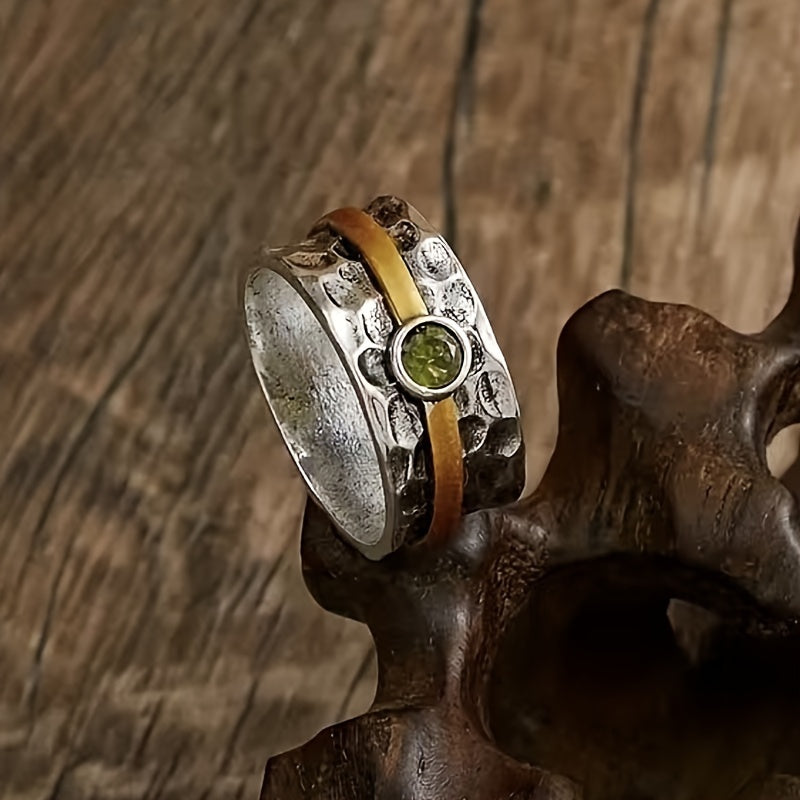 Elegant Green Zircon Ring